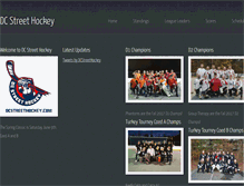 Tablet Screenshot of dcstreethockey.com